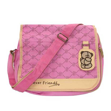 Forever Friends Pink Messenger Bag